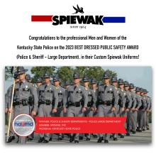 Kentucky State Police wins NAUMD 2023 Best Dressed Award